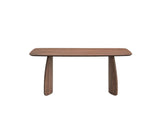 Walnut Finish Rectangular Synthetic Wood Dining Table - Omega Lifestyles