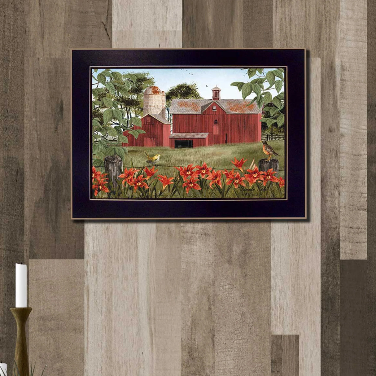 Multicolor Framed MDF Wall Art Poster - Omega Lifestyles