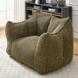 Chenille Bean Bag Chair With Resilient Foam - Omega Lifestyles