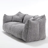 Dual Chenille Bean Bag Chair With High Resilience Foam Core - Omega Lifestyles