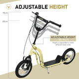 Youth Scooter With Dual Brakes Adjustable 12-Inch Tires - Omega Lifestyles