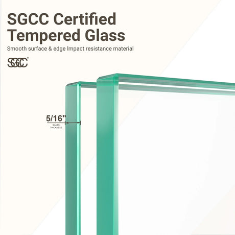 Frameless Matte Black 8mm Tempered Glass Shower Door - Omega Lifestyles