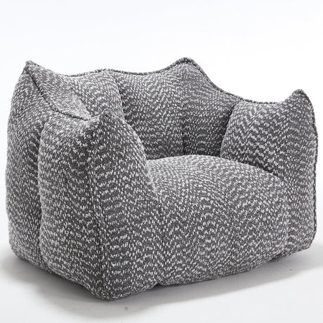 Chenille Bean Bag Chair With Resilient Foam - Omega Lifestyles