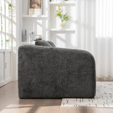 Convertible Chenille Loveseat Sofa Bed With Pillows - Omega Lifestyles