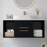 Modern 40-Inch Wall-Mounted Floating Bathroom Vanity