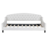 Twin Modern Velvet Upholstered Tufted Button Daybed - Omega Lifestyles