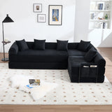 Convertible Corduroy Memory Foam Folding Sofa Bed - Omega Lifestyles