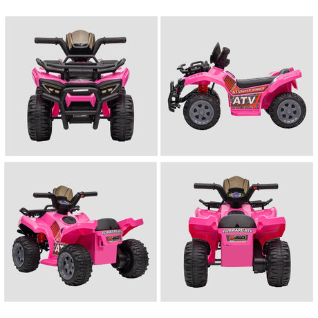 Kids Electric 6V Pink Four Wheeler Ride-On Toy - Omega Lifestyles