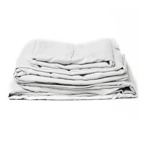 Queen Microplush Bamboo Blend Sheet Set Pewter - Omega Lifestyles