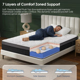 Medium 10-Inch Cooling Gel Memory Foam King Mattress - Omega Lifestyles