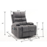 Electric Power Lift Recliner Chair With Massage Heat - Omega Lifestyles