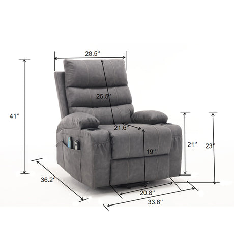 Electric Power Lift Recliner Chair With Massage Heat - Omega Lifestyles