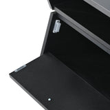 Modernist 2-Tier Black Tempered Glass Coffee Table - Sleep Galleria