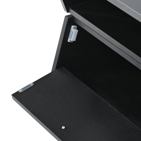 Modernist 2-Tier Black Tempered Glass Coffee Table - Sleep Galleria