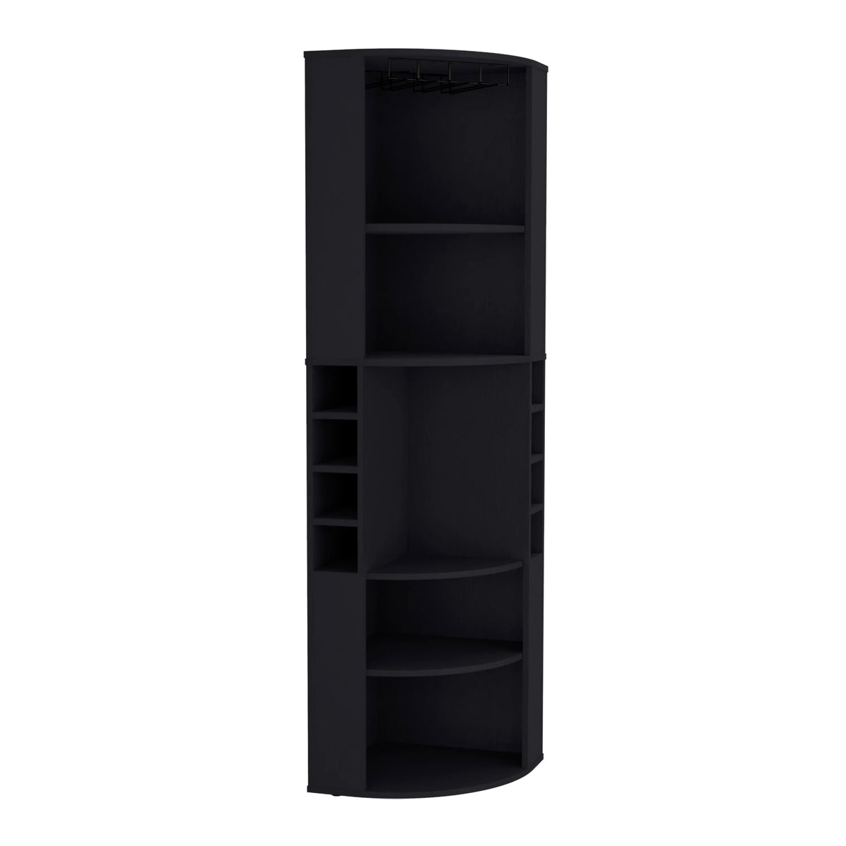 Modern Oban Corner Bar Cabinet With Bottle Storage - Omega Lifestyles