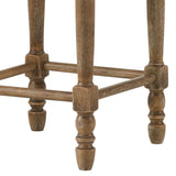 Set of 2 Beige Fabric Upholstered Counter Height Stools - Omega Lifestyles