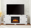Modern Farmhouse White Fireplace TV Stand Console - Sleep Galleria