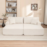 Corduroy Foam High-Density All-Foam Lounge Chair - Omega Lifestyles