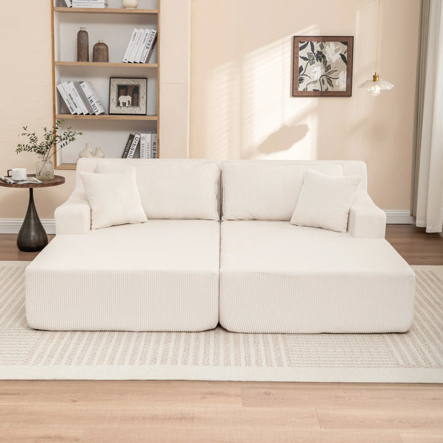 Corduroy Foam High-Density All-Foam Lounge Chair - Omega Lifestyles