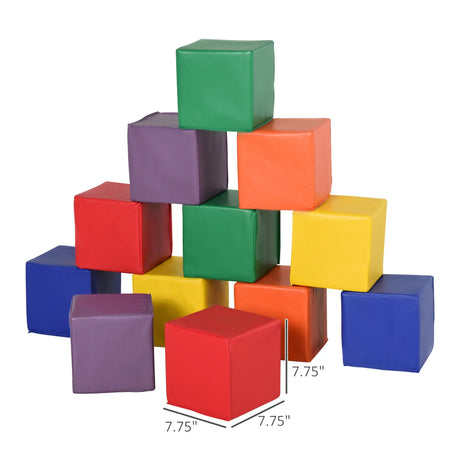 12-Piece Soft Foam Building Blocks Educational Toy Set - Omega Lifestyles