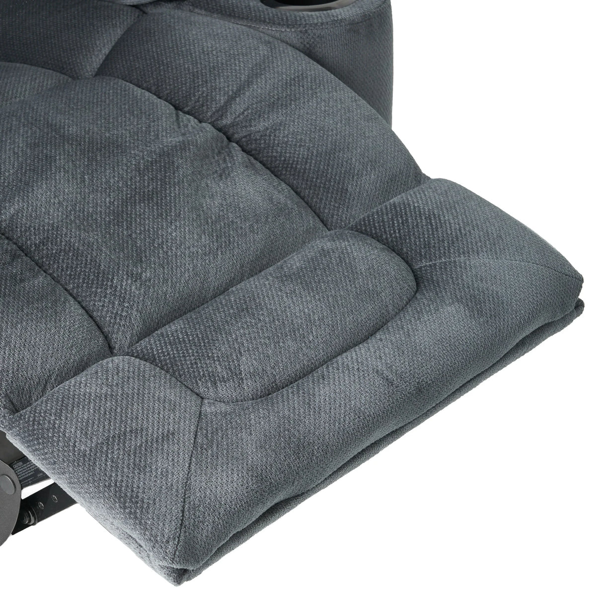 Manual Recliner Chair With Skin-Friendly Fabric And Cup Holders - Omega Lifestyles