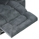 Manual Recliner Chair With Skin-Friendly Fabric And Cup Holders - Omega Lifestyles