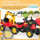 3-in-1 Kids Ride-On Excavator Pedal Car Toy - Omega Lifestyles