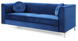 Velvet Foam Filled Glam 2-Seat Sofa - Omega Lifestyles