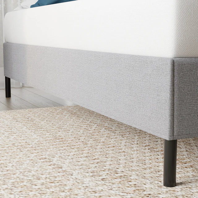 King Heavy Duty Knock Down Fabric Metal Mattress Foundation - Omega Lifestyles