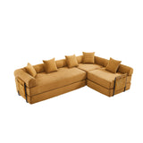 Convertible Corduroy Memory Foam Folding Sofa Bed - Omega Lifestyles