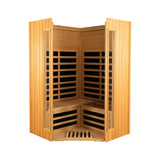 Two Person Hemlock Indoor Pentagonal Far Infrared Sauna Room - Omega Lifestyles