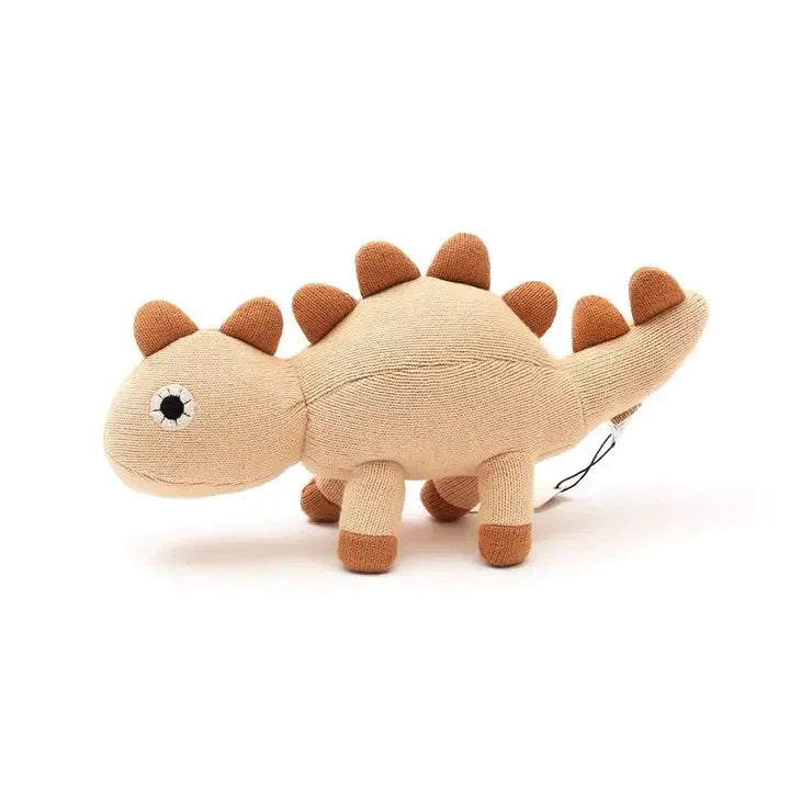 Peach Cotton Polyester Stuffed Dinosaur Soft Toy - Omega Lifestyles
