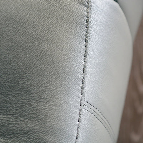 Transitional Dark Gray Leather Match Recliner Chair - Omega Lifestyles