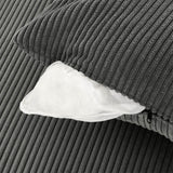 Modern U-Shaped Corduroy 6-Seat Sofa With Ottomans - Omega Lifestyles