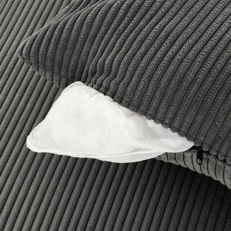 Modern 6-Seat Corduroy Fabric Armless Sofa Set - Omega Lifestyles