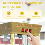 Vintage 12oz Stainless Steel Movie Theater Popcorn Machine Cart - Omega Lifestyles