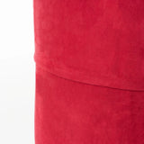 Cylindrical Foam Filled Polyester Red Bean Bag Chair - Omega Lifestyles