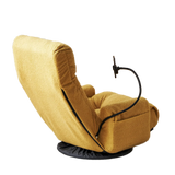 Adjustable Yellow Soft Plush Swivel Lounge Chair - Omega Lifestyles