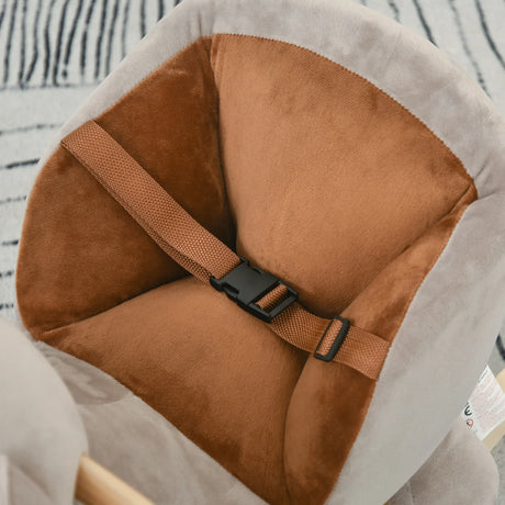 Bear Plush Toddler Sound Ride-On Rocking Horse - Omega Lifestyles