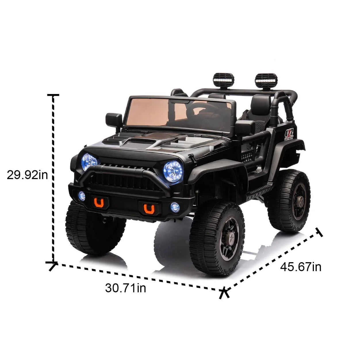 24V Two-Seater Kids Ride-On Truck With Bluetooth Remote Control - Omega Lifestyles
