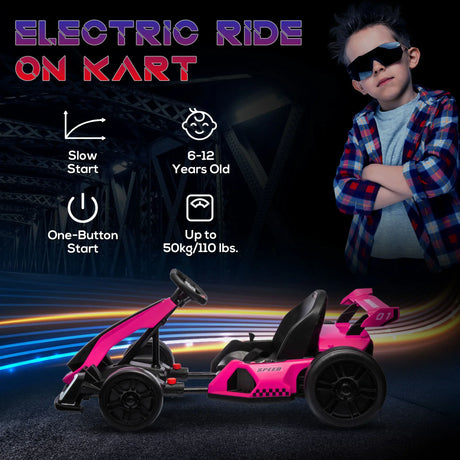Electric Kids Drift Go Kart With Adjustable Seat - Omega Lifestyles