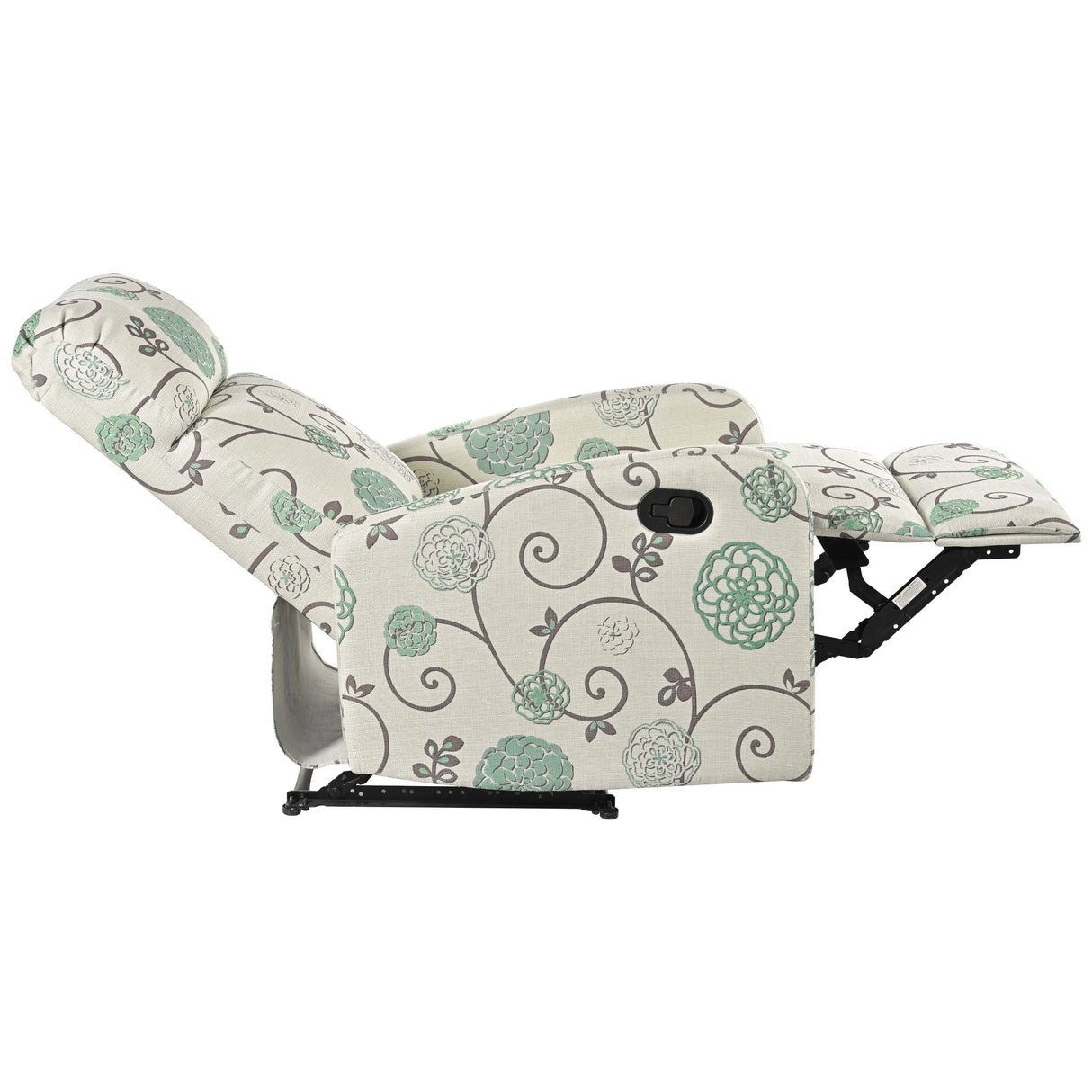 Manual Recliner Chair With Adjustable Backrest And Plush Upholstery - Omega Lifestyles