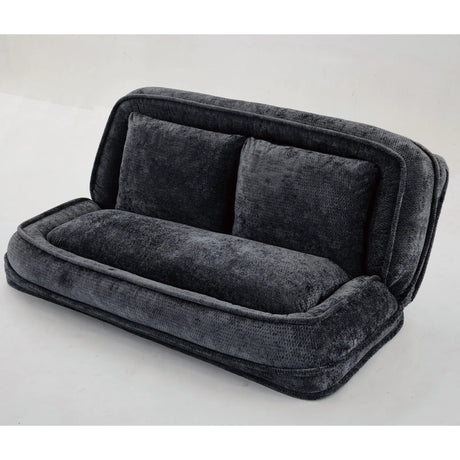 Adjustable 5-Position Medium-Soft Chenille Loveseat Sofa - Omega Lifestyles