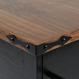 Farmhouse Kitchen Island Cart With Power Outlet - Omega Lifestyles