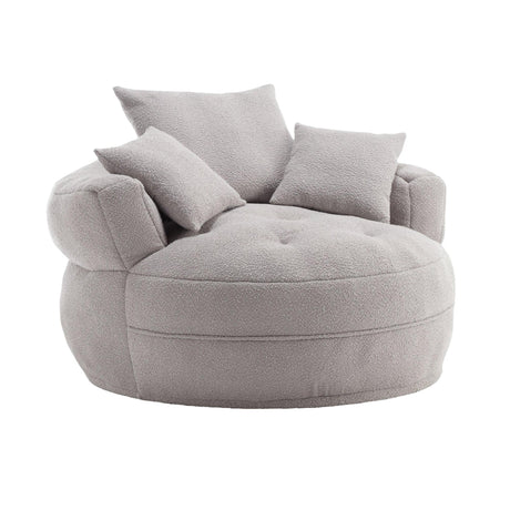 Modern Chenille Circular Foam Sponge Sleeper Chair - Omega Lifestyles