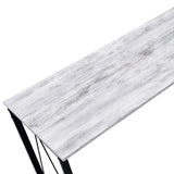 Antique White Black Finish Synthetic Wood Writing Desk - Omega Lifestyles