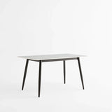 Modern Ceramic Tile Rectangular Dining Table With Metal Base - Omega Lifestyles