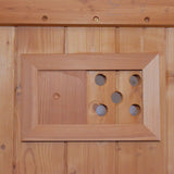 Metal Stove Heated Carbonized Spruce Wood Sauna Seat - Omega Lifestyles