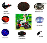 12V Kids Ride-On Motorcycle With PU Seat Training Wheels - Omega Lifestyles
