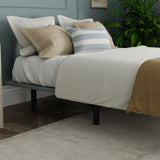 California King Upholstered Steel Platform Bed Frame Foundation - Omega Lifestyles
